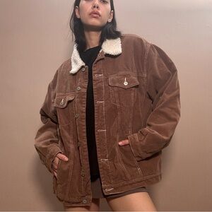 SOLD Brandy Melville oversized corduroy jacket